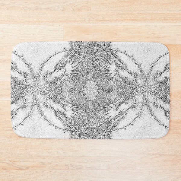 Item preview, Dragon Passing on Knowledge Pine Cone Twirl White Gray Sketch 2024 designed and sold by SpiritGifts.