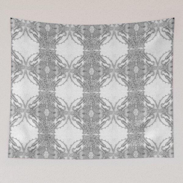 Item preview, Dragon Passing on Knowledge Pine Cone Twirl White Gray Sketch 2024 designed and sold by SpiritGifts.