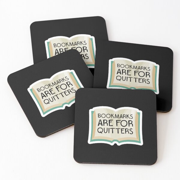 Item preview, BOOKMARKS ARE FOR QUITTERS book lover bookworm bibliophile designed and sold by w1ckerman.