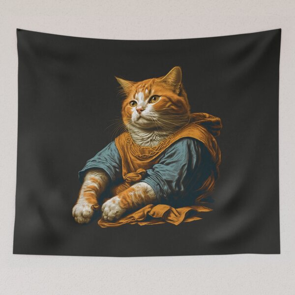 Item preview, Lazy Ginger Cat in Noble Robes designed and sold by brytfanna.