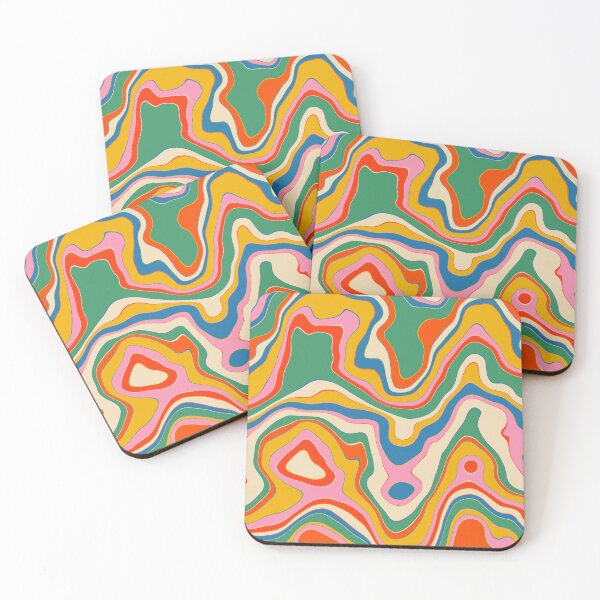 Item preview, Trippy Rainbow Melt Colorful Abstract Pattern designed and sold by kierkegaard.
