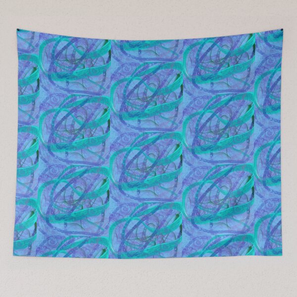 Item preview, Remolino azul designed and sold by LupineTraveler.