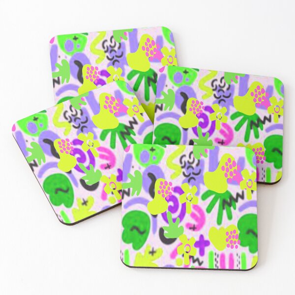 Item preview, Joy Abstract Design Psychedelic Graphic Design 2, Abstraction, bold colorful abstract playful design inspired by nature designed and sold by Adri Barnard.