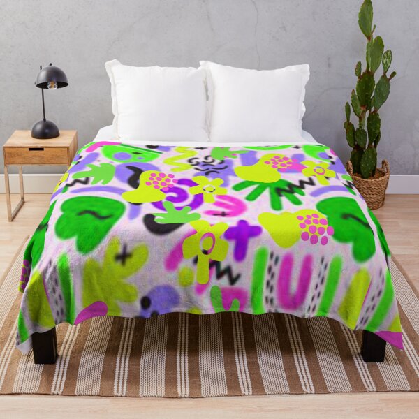 Item preview, Joy Abstract Design Psychedelic Graphic Design 2, Abstraction, bold colorful abstract playful design inspired by nature designed and sold by Adri Barnard.