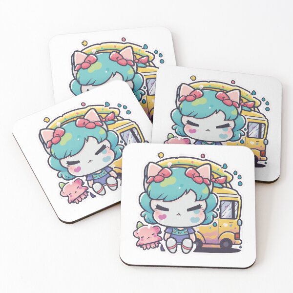 Item preview, Kitten Adventures Waiting for the Bus designed and sold by toondexterity.