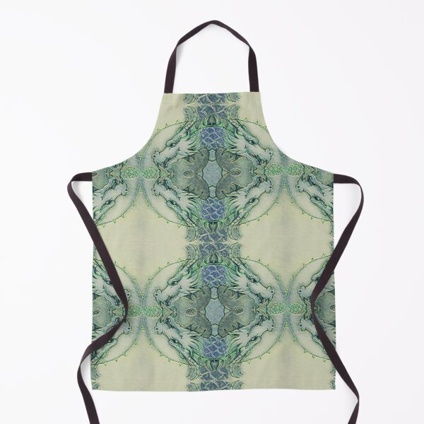Item preview, Dragon Passing on Knowledge Pine Cone Twirl Blue Green Watercolor 2024 designed and sold by SpiritGifts.