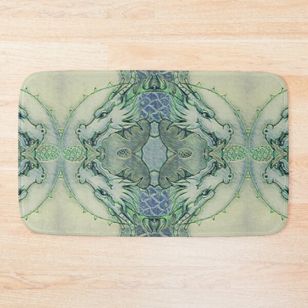 Item preview, Dragon Passing on Knowledge Pine Cone Twirl Blue Green Watercolor 2024 designed and sold by SpiritGifts.