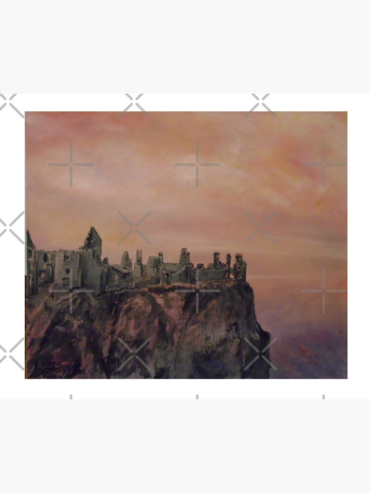 Artwork view, Dunluce Castle Causeway designed and sold by Rachel Quirey
