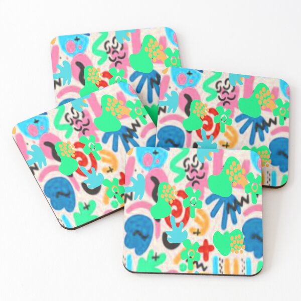Item preview, Joy Abstract Design Psychedelic Graphic Design 3, Abstraction, bold colorful abstract playful design inspired by nature designed and sold by Adri Barnard.