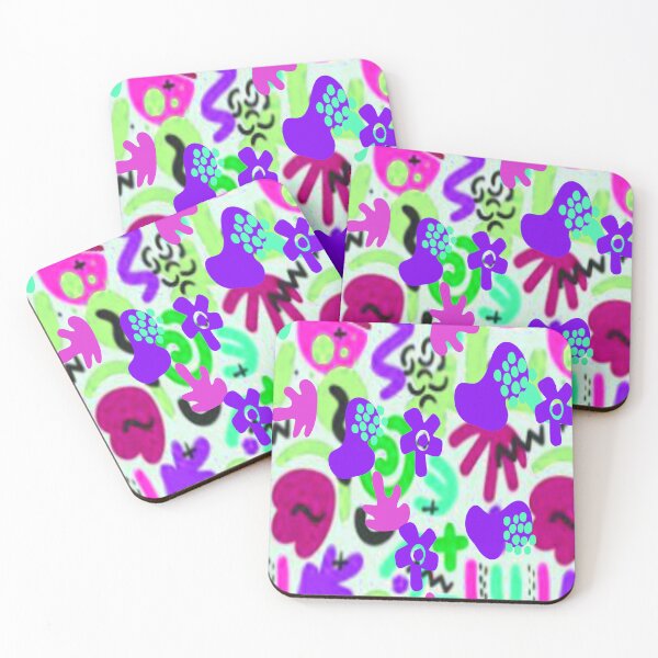 Item preview, Joy Abstract Design Psychedelic Graphic Design 4, Abstraction, bold colorful abstract playful design inspired by nature designed and sold by Adri Barnard.