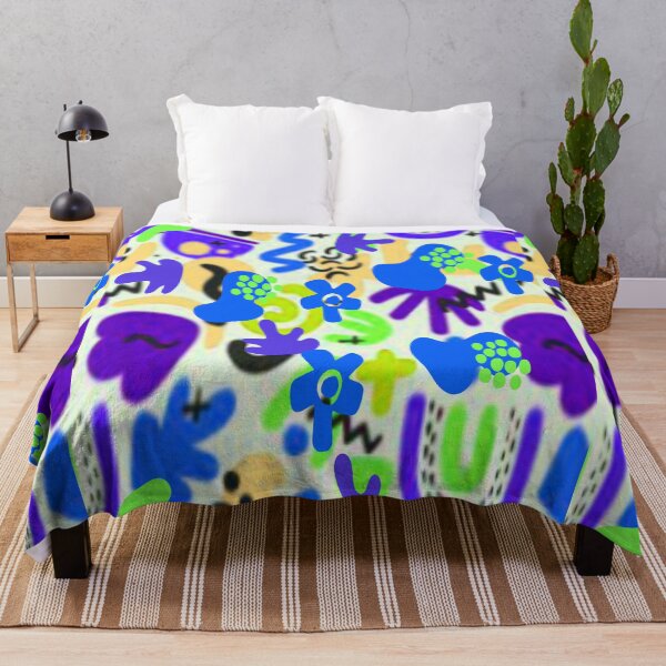 Item preview, Joy Abstract Design Psychedelic Graphic Design 5, Abstraction, bold colorful abstract playful design inspired by nature designed and sold by Adri Barnard.