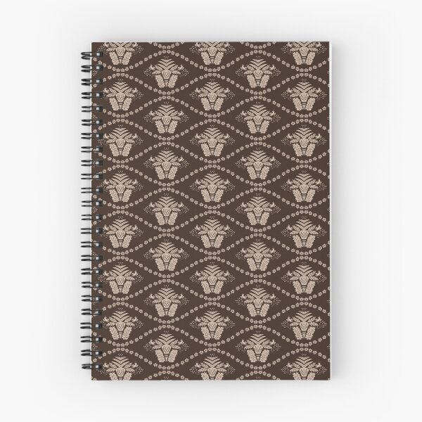 Item preview, Traditional Damask Pattern in Dark Oak designed and sold by BlissDrizzle.
