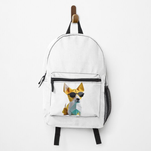 Item preview, Dog Wearing Glasses Pets Chihuahua Origami Man Woman Brown Blue Yellow designed and sold by Furry-BFF.