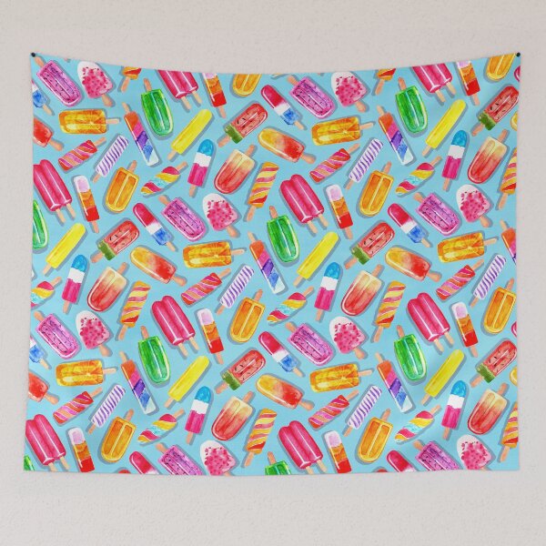 Item preview, Summer Punch Ice Pops - Baby Blue designed and sold by TigaTiga.