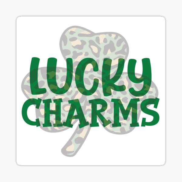Lucky Charms Girl's Breakfast Cereal Logo Glitter Accent Design T