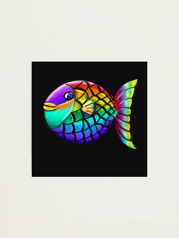 Top 10 Best fish themed gifts. Cute Coral reef rainbow fish | Photographic  Print