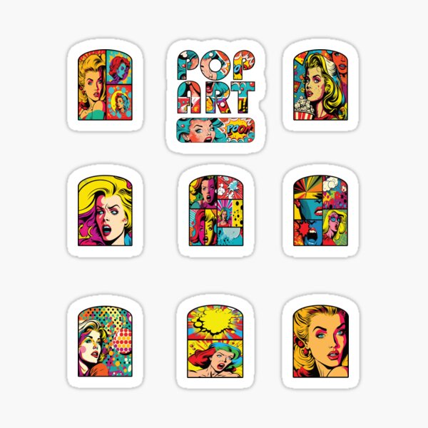 Item preview,  Pop Art Sticker Pack designed and sold by GaryDobson.