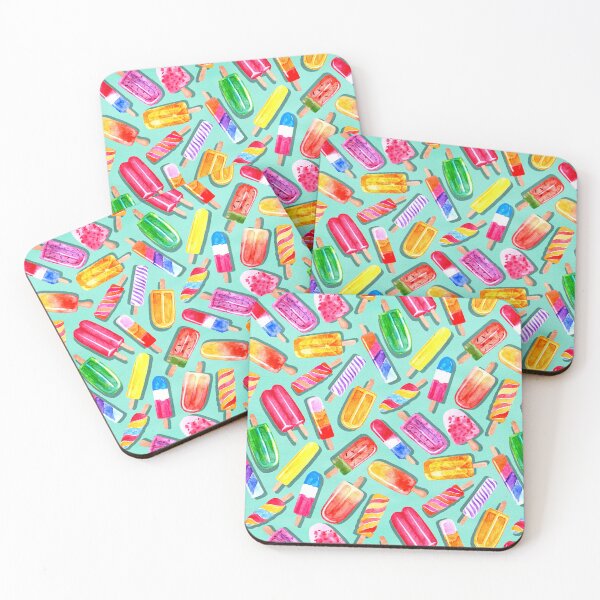 Item preview, Summer Punch ice Pops - Turquoise designed and sold by TigaTiga.