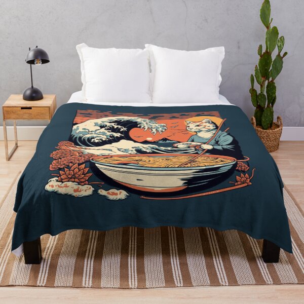 Item preview, Ramen Cat with Great Wave designed and sold by brytfanna.
