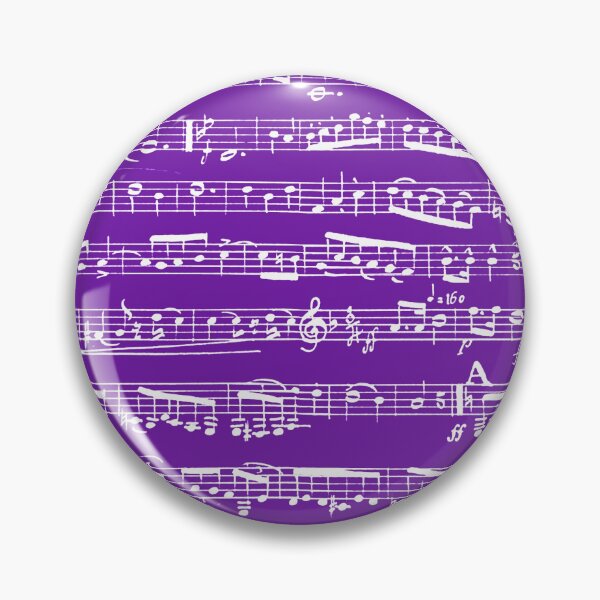 Item preview, Purple Music Notes Pattern - Violet Musical Notation designed and sold by inspirationzgal.