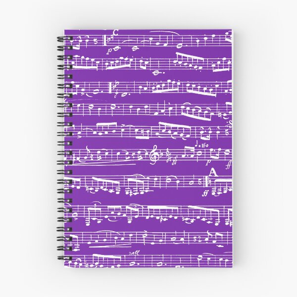 Item preview, Purple Music Notes Pattern - Violet Musical Notation designed and sold by inspirationzgal.