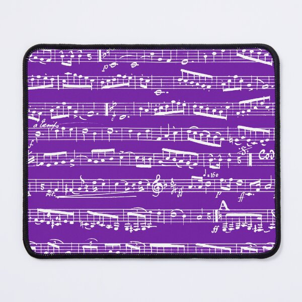 Item preview, Purple Music Notes Pattern - Violet Musical Notation designed and sold by inspirationzgal.