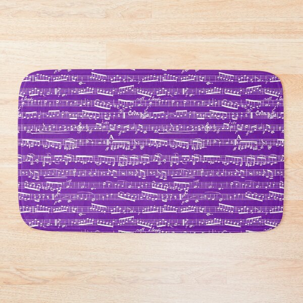 Item preview, Purple Music Notes Pattern - Violet Musical Notation designed and sold by inspirationzgal.