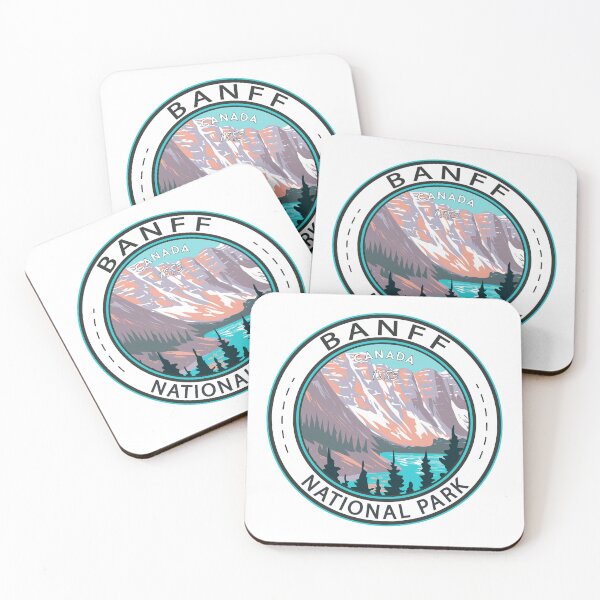 Item preview, Banff National Park Moraine Lake Badge designed and sold by KrisSidDesigns.