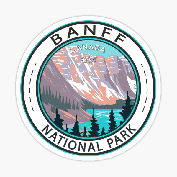 Item preview, Banff National Park Moraine Lake Badge designed and sold by KrisSidDesigns.
