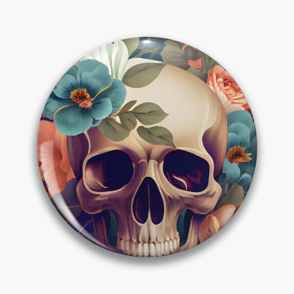 Artikelvorschau, Floral Skull Pattern I entworfen und verkauft von Gadgetaliciouss.