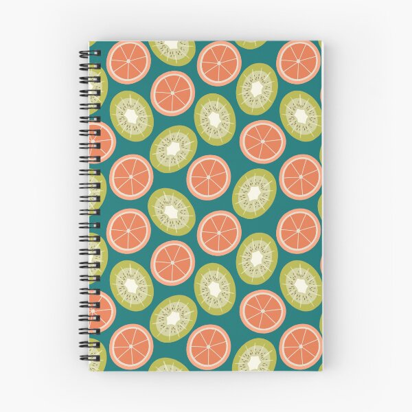 Item preview, Kiwis and Oranges on Turquoise designed and sold by PollycatArt.