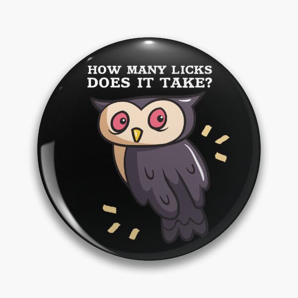 Item preview, How many licks does it take? Owl designed and sold by stripedcarpet.