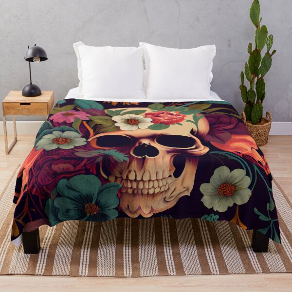 Aperçu de l'œuvre Floral Skull Pattern III créée et vendue par Gadgetaliciouss.