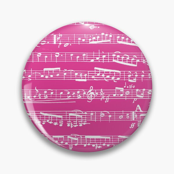 Item preview, Hot Pink Music Notes Pattern - Dark Pink Musical Notation designed and sold by inspirationzgal.