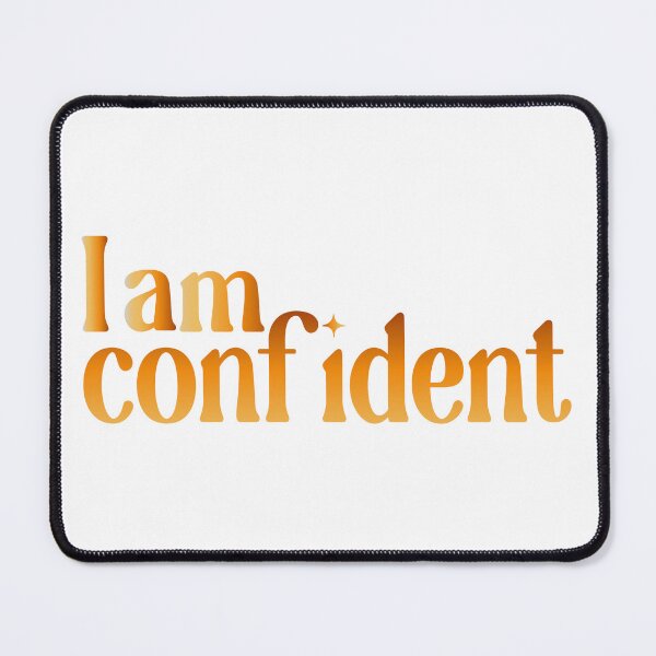 Item preview, I am confident, Affirmation Quote - Inspirational Quote Typography Design designed and sold by angelyara.