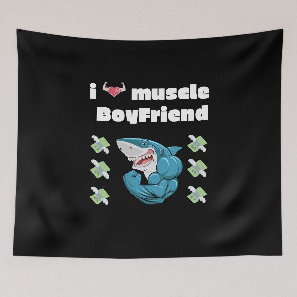 Item preview, I love muscle BoyFriend designed and sold by SlimAwayhaha.