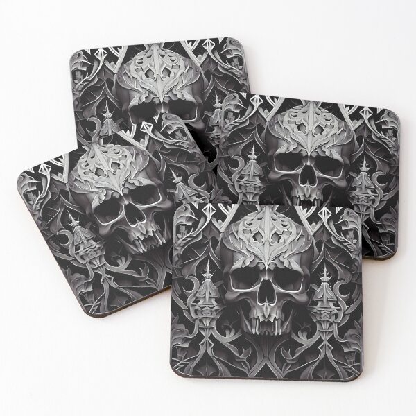 Item preview, Ornamental Gothic Skull Patterns II designed and sold by Gadgetaliciouss.