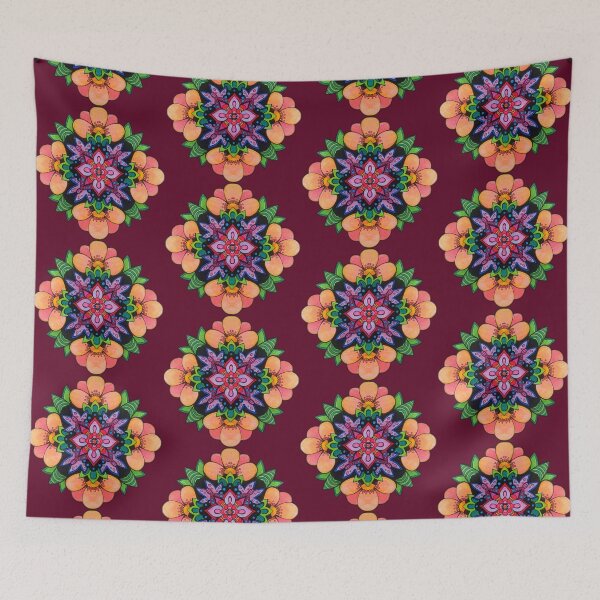 Item preview, Spring Flower Mandala  designed and sold by AmeUmiShop.