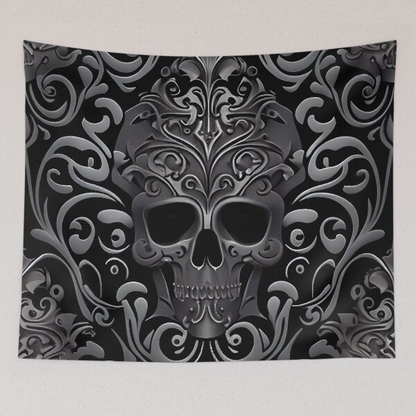 Aperçu de l'œuvre Ornamental Gothic Skull Patterns V créée et vendue par Gadgetaliciouss.
