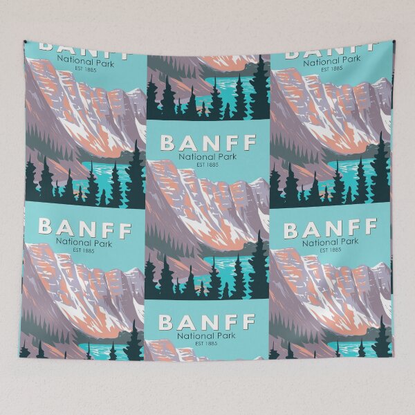 Item preview, Banff National Park Moraine Lake Vintage designed and sold by KrisSidDesigns.