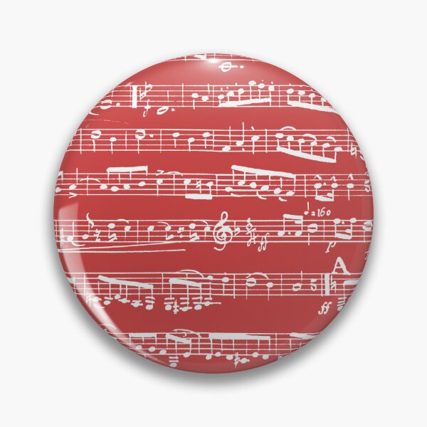 Item preview, Red Musical Notes Pattern - Sheet Music Notation designed and sold by inspirationzgal.