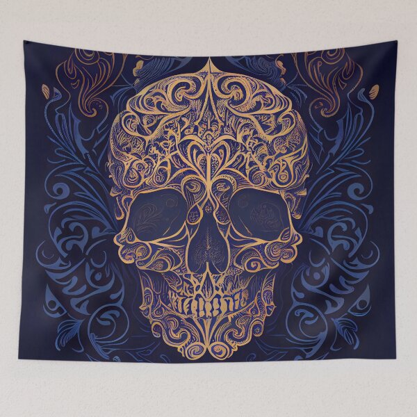 Aperçu de l'œuvre Ornamental Gothic Skull Patterns VII créée et vendue par Gadgetaliciouss.