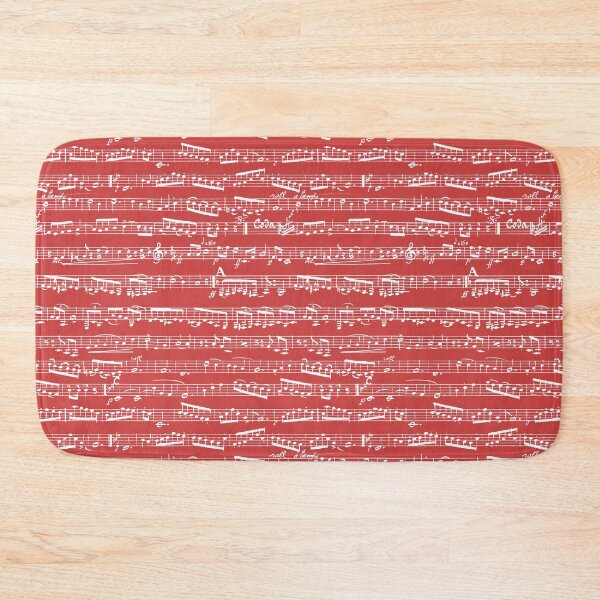 Item preview, Red Musical Notes Pattern - Sheet Music Notation designed and sold by inspirationzgal.