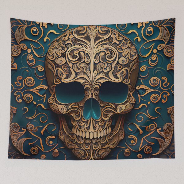 Aperçu de l'œuvre Ornamental Gothic Skull Patterns VIII créée et vendue par Gadgetaliciouss.
