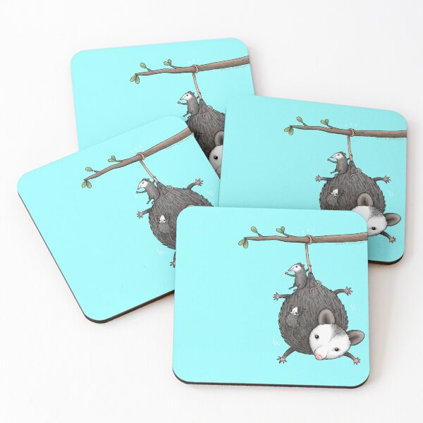 Item preview, Opossum Family - Bright Background designed and sold by SophieCorrigan.
