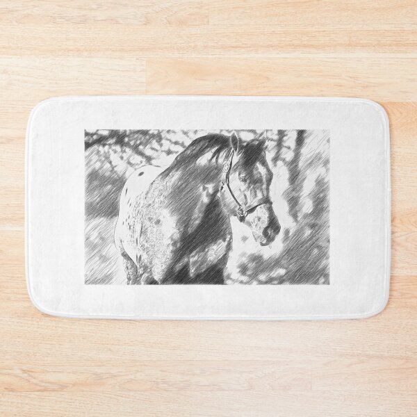 Item preview, Friendly Appaloosa horse – pencil sketch effect designed and sold by NickoPrints.