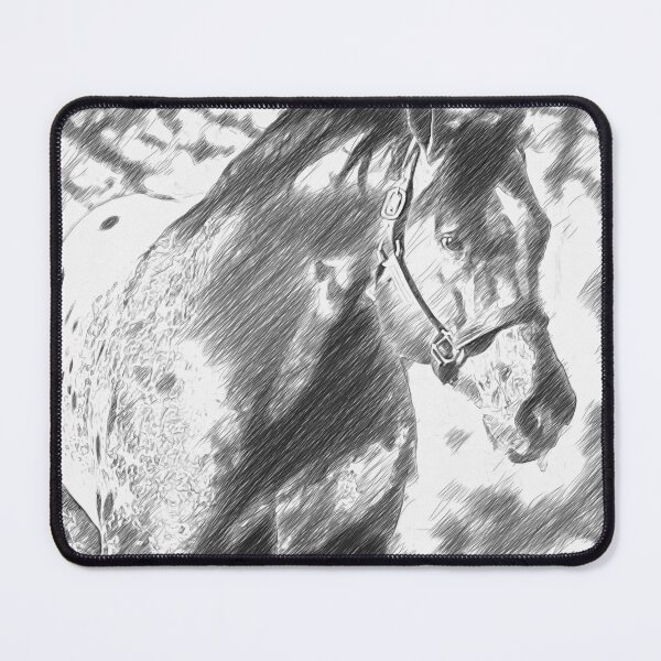 Item preview, Friendly Appaloosa horse – pencil sketch effect designed and sold by NickoPrints.