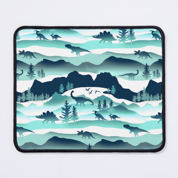 Item preview, Whimsical Dino Wilderness - Aqua designed and sold by TigaTiga.