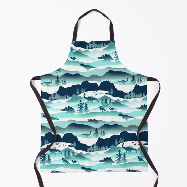 Item preview, Whimsical Dino Wilderness - Aqua designed and sold by TigaTiga.