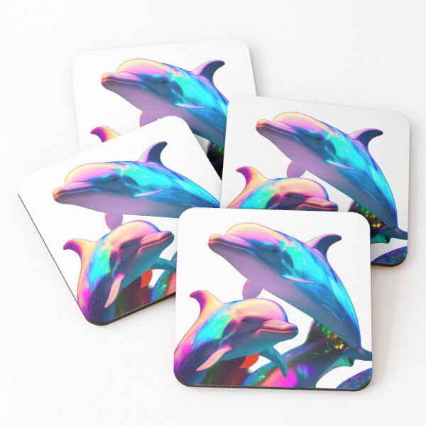 Item preview, Wonderful and Colourful Dolphins  designed and sold by GloriousArtSKD.
